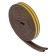 Rubber tundra seal, profile p, size 5.5x9 mm, brown, in packaging 6 m
