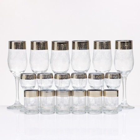 Minibar "Harmony" 18 items: glasses 200 ml + glass 60 ml + pile 60 ml-2
