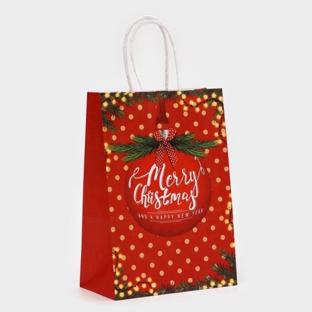 Gift Craft "Red New Year's Shar" 15 × 21 × 8 cm 1 pcs-1