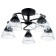 Berne chandelier 5he27 40W black-chromium 56x56x25 cm Bayerlux