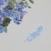 Plastic stickers "Spring flowers. Blue" set 40 pcs 15x8 cm