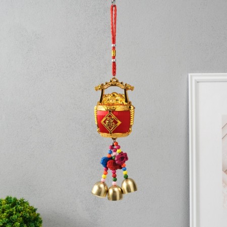 Bell Metal "Bogok with gold - wealth" 6.5x7.2x31.5 cm-2