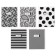 Notebook of 48 sheets in the Black & White.new cage, covered cartoon, lamination "Soft-Tach", mix