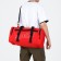 Sports bag with lightning, 2 outer pockets, red color