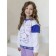 Sweatshirt for girls, height 110 cm white