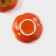 A set of ceramic banks for Persimmon storage, 2 items: 175 ml, Halloween dishes, Orange color