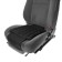 Automobile Matech pillow Ecology Line, 40 x 40 x 5 cm, buckwheat, black