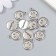 Decor for creativity Metal "Smile - Smile" silver 1.5x1.2 cm