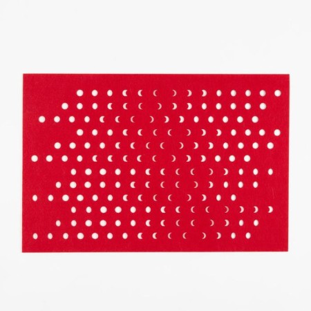 Serving shade "Patterns", 30 × 45 cm, red color-1