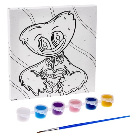 Picture on numbers for children "Soft friend", 15 x 15 cm-1