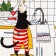 A set of kitchen towels of the “cat in the kitchen” 35x60cm-2pcs, 100% HL
