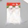 Fluffs on the clothespin set 2 pcs "Doves with sparkles and a long tail" White 5x6x15 cm