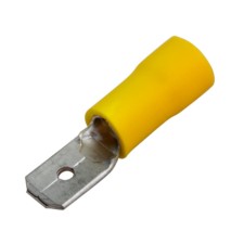 Terminal isolated insulated RPI-P 6.0- (6.3)/RPIP 5-6-0.8 plug 6.3 mm 4-6 mm² Yellow Rexant 1080