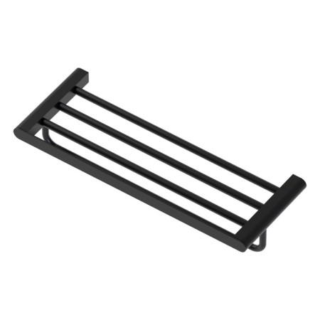 Shelf for towels with a rod 60 cm black artwelle-2