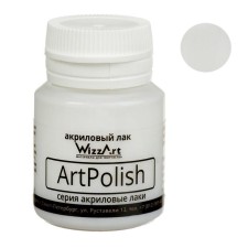 Acrylic matte varnish, water -based 20 ml, Wizzart Polish, frost -resistant