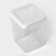 Container for bulk products "Step", 1 l, 10 × 10 × 14 cm, white color