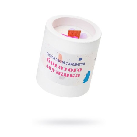 Aromatic candle Pecado BDSM "Rich Man", soy wax, gr. 50