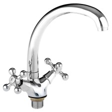 Accoona A4071 kitchen mixer, two -leaf, with a nut, chrome