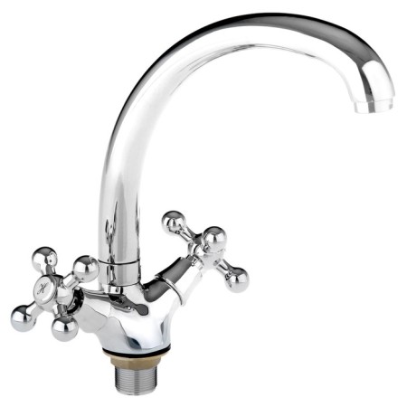 Accoona A4071 kitchen mixer, two -leaf, with a nut, chrome