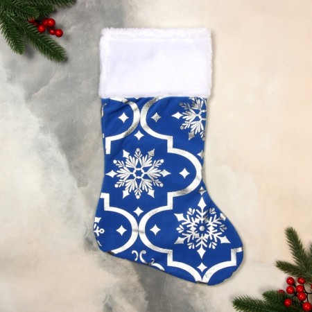 A toe for gifts "with ornament" 26x40 cm, blue-1