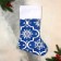 A toe for gifts "with ornament" 26x40 cm, blue