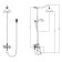 Lemark Villa LM4862C shower system, single -leaf, tropical shower, watering can, chrome