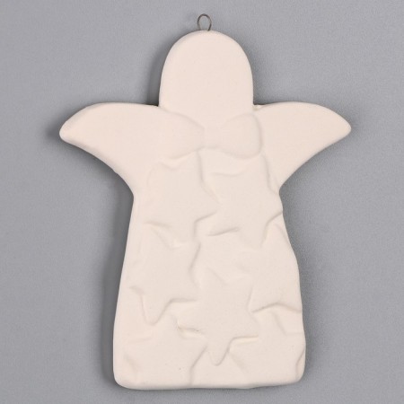 Christmas tree decoration for coloring "Angel with stars", with a suspension-2