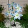 Sadovy lamp on the sunny battery "Blue Lily", 80 cm, 4 LED, glow of multi (RGB)