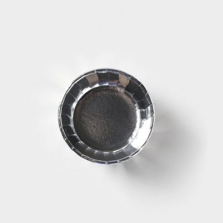 Baking uniform round the silver shares, d = 6.5 cm, silver color-1