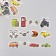 Stickers for creativity "Adrenaline and speed" embossing silver set 48 pcs 9x7x0.8 cm