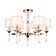 Crystal chandelier with Ambrella Light, Traditional, TR4535, 6HE14, Color Gold