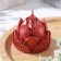 Figure candle "Lotus", 6.6x6.5 cm, red, in the box