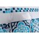 Curtain for the bathroom Cementine, 180 x 200 cm, PVC, blue