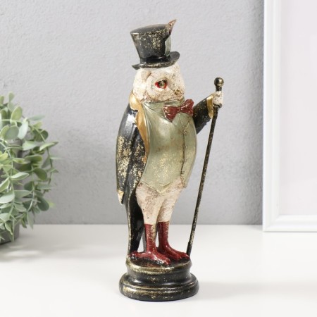 Polystone souvenir "Eagle in the cylinder with a pen, with a cane" 12x10x30 cm-1