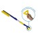 Telescopic snowbrush with a removable chopper Goodyear WB-10, 78-100 cm