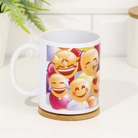 Mug Sublimation "Balls Smiley!" 320 ml, with application-1