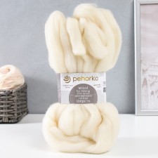 Fasting wool 100% thin wool 50g (166 harsh)
