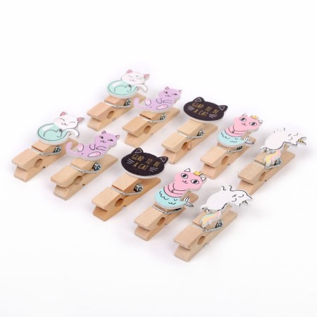 Set of decorative clothespins "kittens" set of 10 pcs.-1