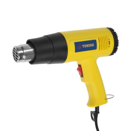 Construction hair dryer tundra, 2000 watts, 250-500 l/min, smooth temperature control 60-600 ° C