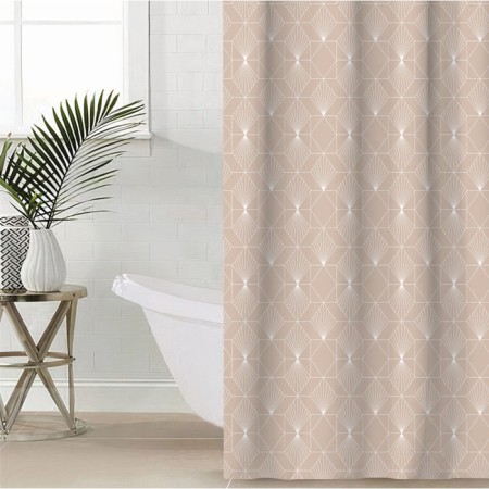 The bathroom curtain "Geometry", 145 × 180 cm
