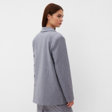 Women's jacket with buttons on the back MIST, R.L-XL, Gray-4