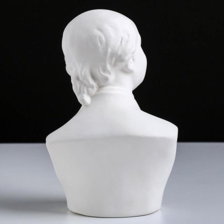 Gypsum figure famous people: Bust Lomonosov, 14.5 x 11 x 21.5 cm-4