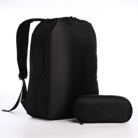 School backpack with the Penal "Classic", 42x28x13 cm, black color-1