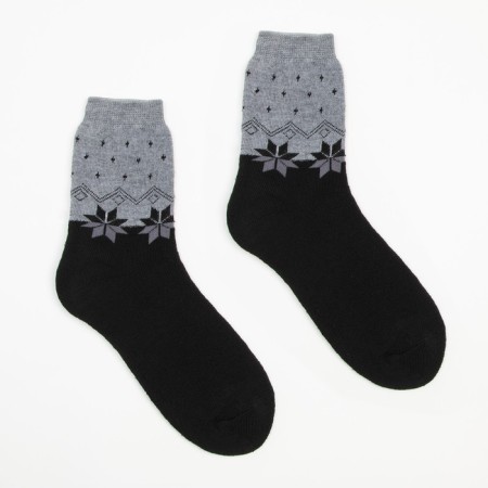 Women's socks, gray/black color, size 23-25-1