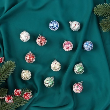 Set of balls plastic D-3 cm, 12 pcs "Color Sprinking"