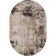 Oval Carbon Karmen Hali Quantum, size 195x290 cm, color Brown/Brown