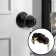Latch 1303, with a key, glossy black color