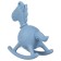 Toy - silicone cutter with a rattle "horse", blue color, crumb me