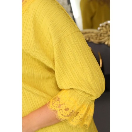 Female jumper, size 54, yellow color-8
