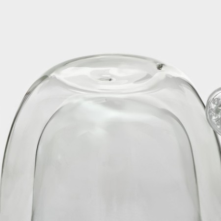 Glass mug with double walls Magistro "Diamond", 200 ml-3